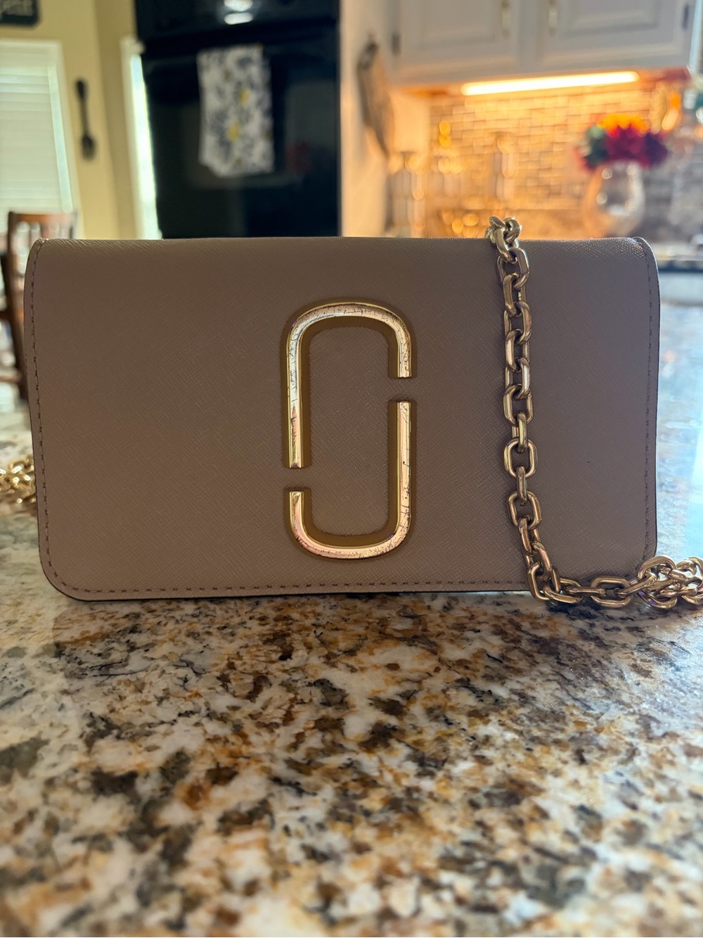 Marc Jacobs snap shot Crossbody with Gold Chain